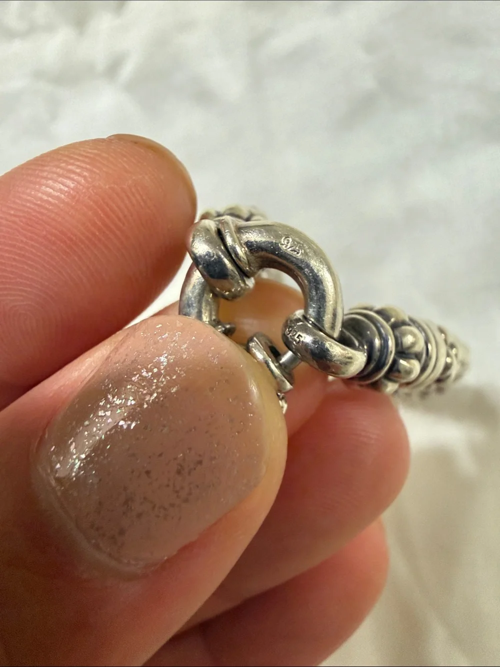 Lagos Sterling Silver Caviar Bracelet with Toggle Clasp